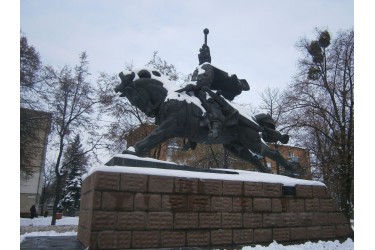 The Equestrian monument to Bohdan Khmelnytskyi
