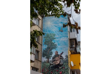 Mural „Kozak-kobziarz”